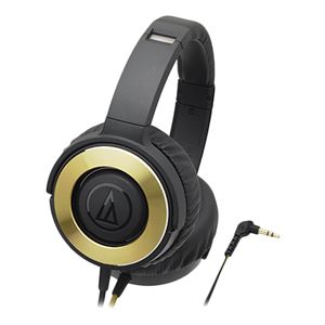 オーディオテクニカ SOLID BASS ポータブルヘッドホン ブラックゴールド ATH-WS550 BGD