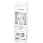 ADATA Lightningケーブル Sync＆Charge 2.4A対応 1m チタニウムケーブル先端アルミ使用モデル AMFIAL-100CM-CTI