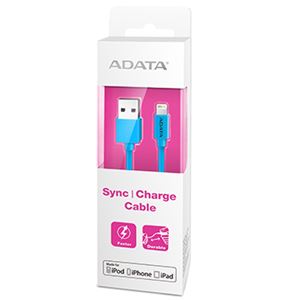 ADATA Lightningケーブル Sync＆Charge 2.4A対応 1m ブルー AMFIPL-100CM-CBL