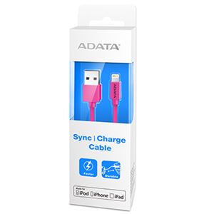ADATA Lightningケーブル Sync＆Charge 2.4A対応 1m ピンク AMFIPL-100CM-CPK