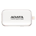 ADATA Lightning ＆ USB 3.0接続USBメモリ i-Memory UE710フラッシュドライブ ホワイト/128GB AUE710-128G-CWH