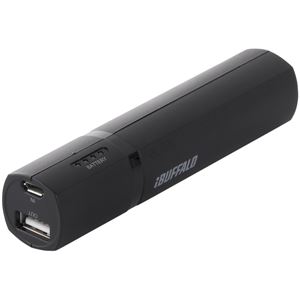 バッファロー（サプライ） モバイルバッテリー 2600mA 2.0A ブラック BSMPB2602P1BK