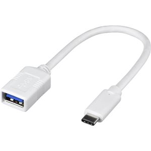 バッファロー（サプライ） USB3.1 Gen1変換ケーブル（Aメス to C） 0.15m ホワイト BSUAMC311015WH