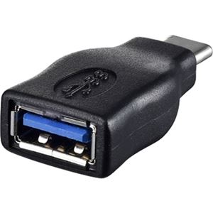 バッファロー（サプライ） USB3.1 Gen1変換アダプター（Aメス to C） ブラック BSUAMC311ADBK