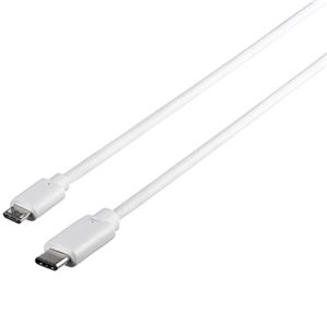 バッファロー（サプライ） USB2.0ケーブル（microB to C） 2.0m ホワイト BSUMBC220WH