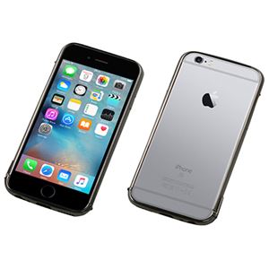 ディーフ CLEAVE Stainless Bumper for iPhone 6/6s -The One-ポリッシュ ブラック DCB-IP6SU3BK
