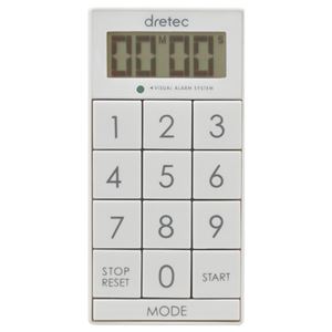 ドリテック デジタルタイマー 「スリムキューブ」 （ホワイト） T-520WT