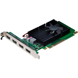 ELSA HDMI1.4準拠 4K映像4画面出力対応ビデオカード GeForce GT 730 1GBQD GD730-1GERQD