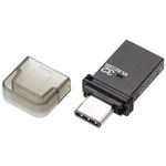 エレコム USBメモリ/USB3.0対応/Type-C/32GB/ブラック MF-CAU3132GBK