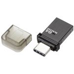エレコム USBメモリ/USB3.0対応/Type-C/64GB/ブラック MF-CAU3164GBK