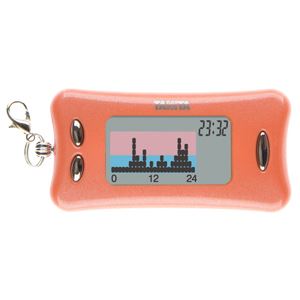 タニタ 活動量計 カロリズム LADY plus オレンジ×ヴァニラピンク AM-133-OR
