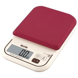 タニタ デジタルクッキングスケール レッド KJ-111M-RD