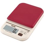 タニタ デジタルクッキングスケール レッド KJ-210M-RD