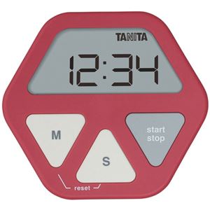 タニタ ガラスにつくタイマー レッド TD-410-RD