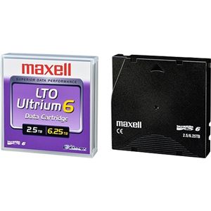 maxell LTO Ultrium6 データカートリッジ（2.5TB/圧縮時6.25TB） 1巻パック LTOU6/2500 XJ B