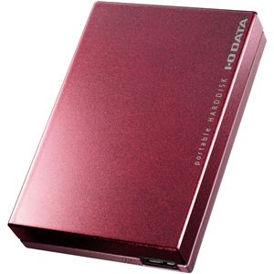 アイ・オー・データ機器 USB3.0/2.0対応ポータブルハードディスク「超高速カクうす」 2TB ボルドー HDPC-UT2DBBR