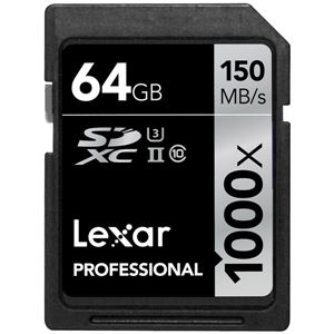 レキサー Professional 1000x SDXC UHS-IIカード 64GB LSD64GCRBJPR1000