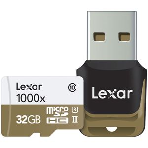 レキサー Professional 1000x microSDHC UHS-IIカード USB3.0リーダー付32GB LSDMI32GCBJPR1000R