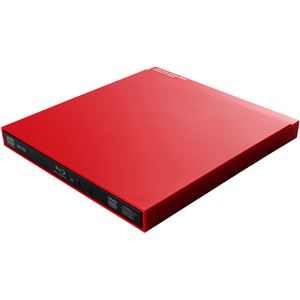 Logitec ポータブルBlu-rayディスクドライブ/USB3.0/スリム/再生＆編集ソフト付/レッド LBD-PUC6U3VRD