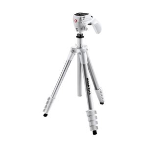 マンフロット COMPACT アクション三脚5段 フォトムービーキット ホワイト MKCOMPACTACN-WH