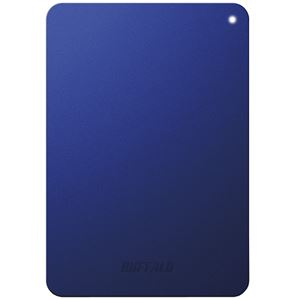 バッファロー ミニステーション ターボPC EX2 Plus対応 耐衝撃＆USB3.0 ポータブルHDD 1TBブルー HD-PNF1.0U3-BLD