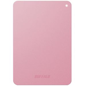 バッファロー ミニステーション ターボPC EX2 Plus対応 耐衝撃＆USB3.0 ポータブルHDD 1TBピンク HD-PNF1.0U3-BPD