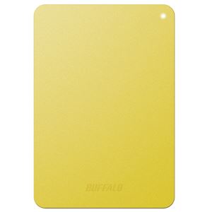 バッファロー ミニステーション ターボPC EX2 Plus対応 耐衝撃＆USB3.0 ポータブルHDD 1TBイエロー HD-PNF1.0U3-BYD