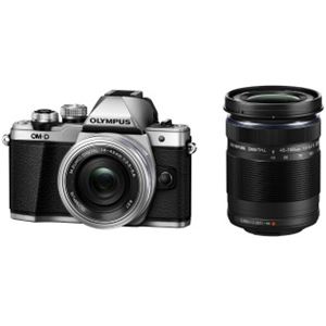 オリンパス ミラーレス一眼 OM-D E-M10 Mark II EZダブルズームキット （シルバー） OM-D E-M10 M2DZKSLV