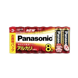 パナソニック（家電） アルカリ乾電池 単3形 8本シュリンクパック LR6XJ/8SW