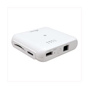 ラトックシステム Wi-Fi SDカードリーダー 5GHz対応 433Mbpsモデル （ホワイト） REX-WIFISD2