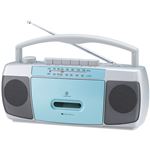 コイズミ ステレオラジカセ ブルー SAD-1222/A