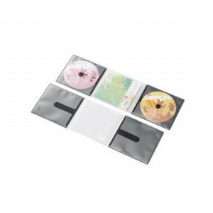 [ELECOM（エレコム）] 市販デイスク圧縮ケース／CD／2枚収納／10枚／ブラック CCD-DP2C10BK