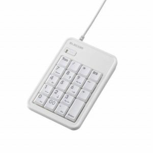 [ELECOM（エレコム）] ノートPCやネットブックでの使用に最適なコンパクトUSBテンキーボード TK-TCM003WH