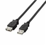 [ELECOM（エレコム）] USB2.0延長ケーブル（A-A延長タイプ）[1.5m] U2C-E15BK