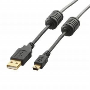 [ELECOM（エレコム）] フェライトコア付きUSB2.0ケーブル[1.0m] U2C-MF10BK