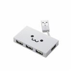 [ELECOM（エレコム）] USB2.0ハブ（ケーブル収納タイプ） U2H-YK4BF1WH