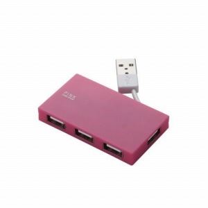 [ELECOM（エレコム）] USB2.0ハブ（ケーブル収納タイプ） U2H-YK4BPN