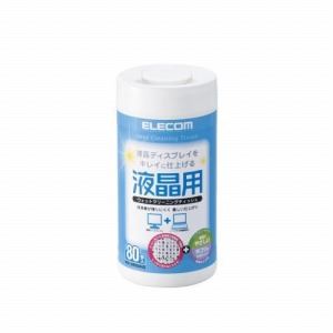 [ELECOM（エレコム）] 液晶用ウェットクリーニングティッシュ WC-DP80N3