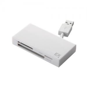 [ELECOM（エレコム）] USB3.0対応ケーブル収納メモリリーダライタ MR3-K005WH