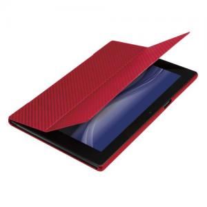 [ELECOM（エレコム）] Xperia Tablet Z用フラップカバー（レッド） TBD-SOZ1APVFCRD