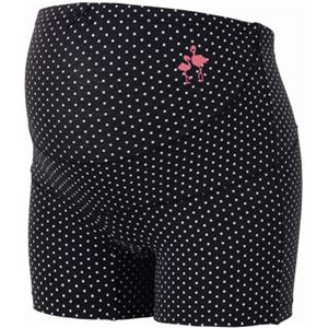 ムレにくい妊婦帯パンツ クールプラス ドット(ベルトイン) M-L ブラック 6510125