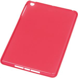 Digio2 iPadmini(7.8inchモデル)用 シェルカバー ソフトケース IPM-12SC01R レッド