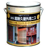 アサヒペン 油性超耐久屋外用ニス 半ツヤ透明 1.8L