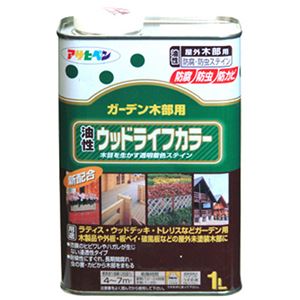 アサヒペン 油性ウッドライフカラー カントリーブルー 1L