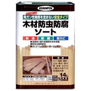 アサヒペン 木材防虫防腐ソート 透明(クリヤ) 1L