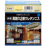 アサヒペン 水性高耐久2液ウレタンニス ツヤ消しクリヤ 300gセット