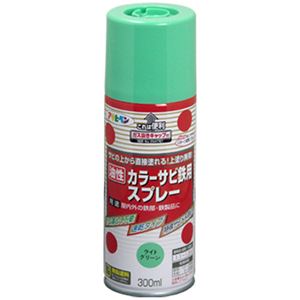 アサヒペン 油性カラーサビ鉄用スプレー ライトグリーン 300ml