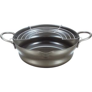 和っとからり 広口揚げ鍋 24cm (アミ付) WK-24W