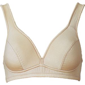 アイシルク シルクソフトカップブラジャー モカ L