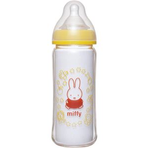（まとめ買い）チュチュベビー 哺乳びん ミッフィー広口タイプ 耐熱ガラス製 240ml×2セット